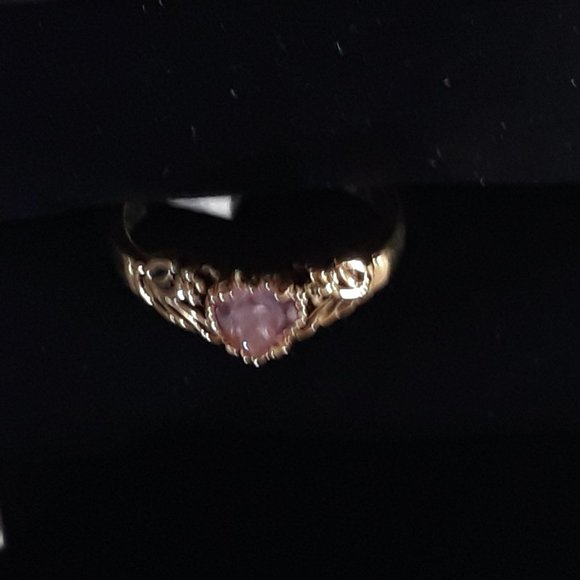 Ring  HEART PINK Sapphire My Loving Heart 18K HGE RSC COVENANT - Picture 6 of 14